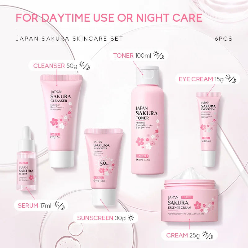 LAIKOU Sakura Radiance Skincare Collection